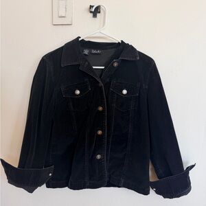 Coldwater Creek Black Jean Jacket